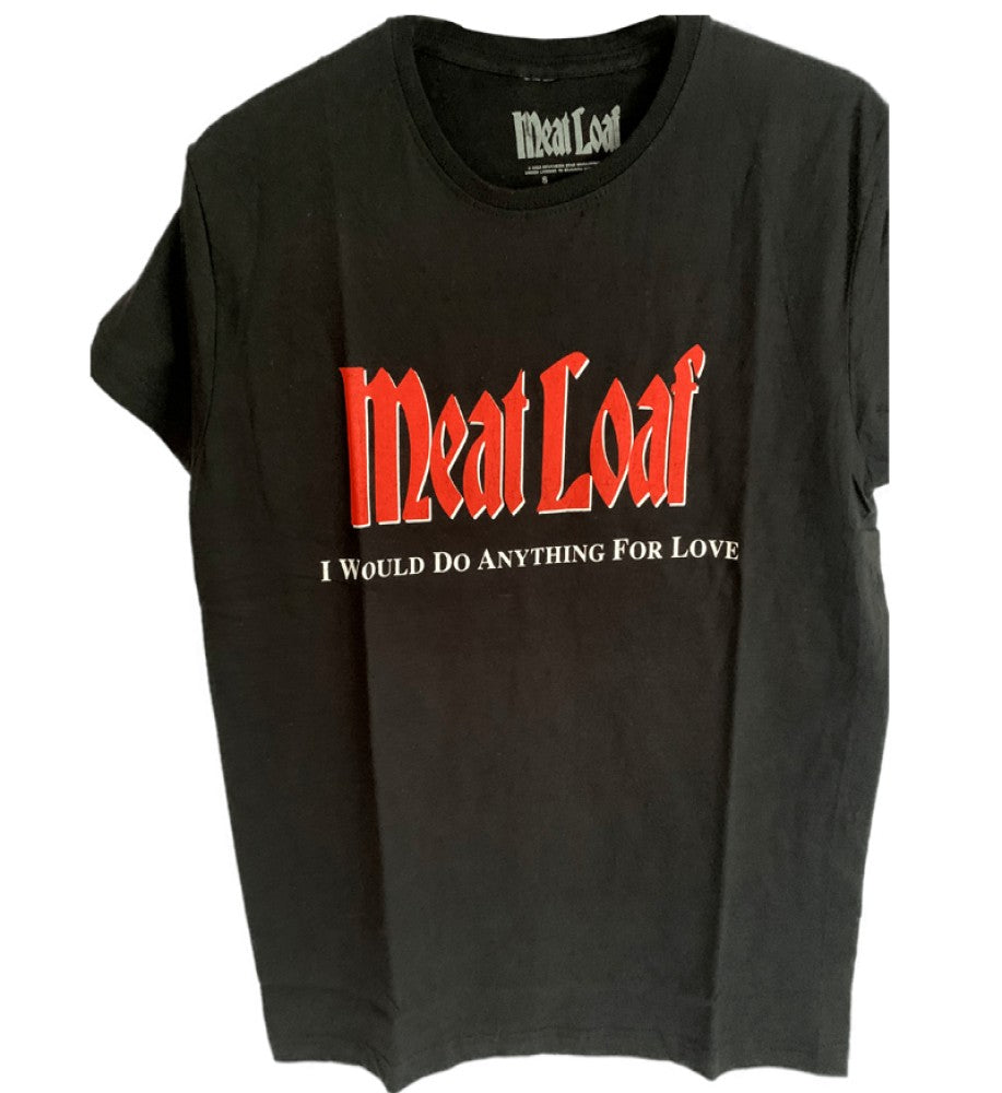 Meat Loaf I Would Do Anything For Love Both Sides Print Men's T-Shirt Black