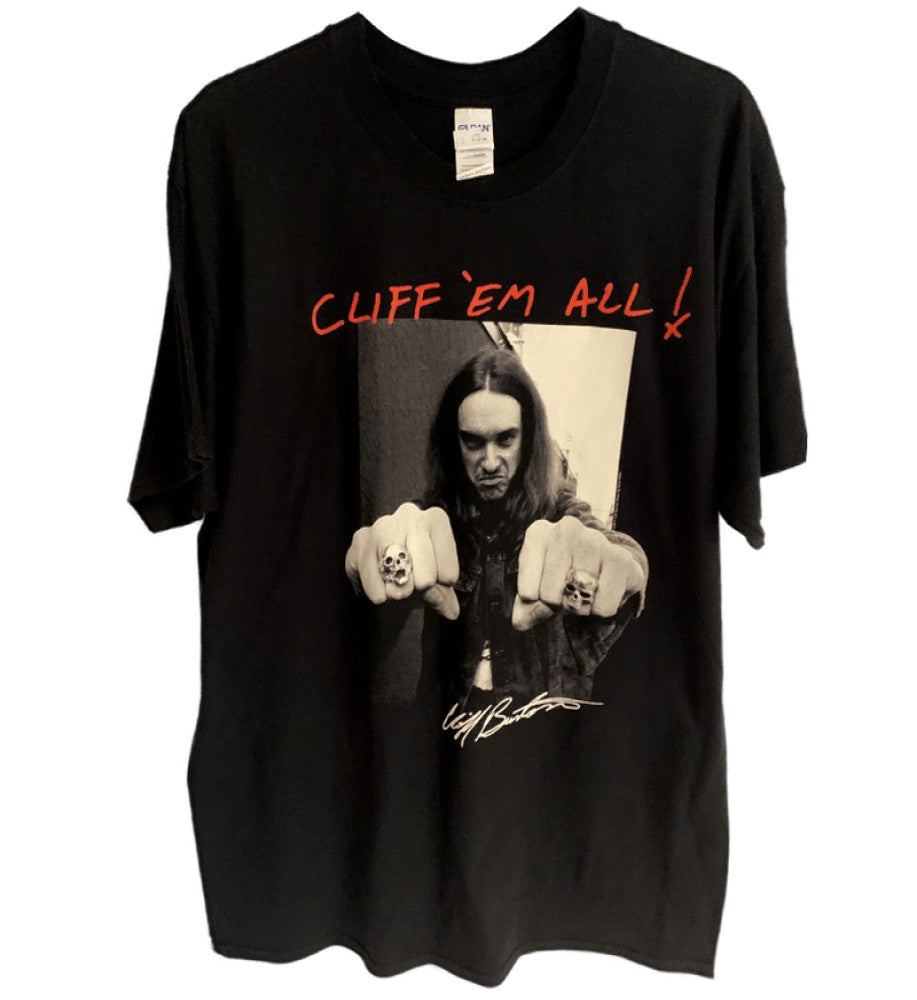 Metallica - Cliff Burton Fists Cliff Em All Men's T-Shirt