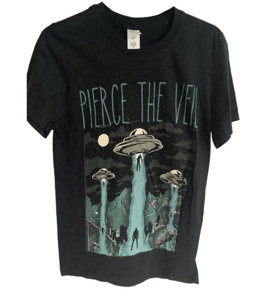 Pierce The Veil - Kidnap Aliens Graphic Print T-Shirt - Black