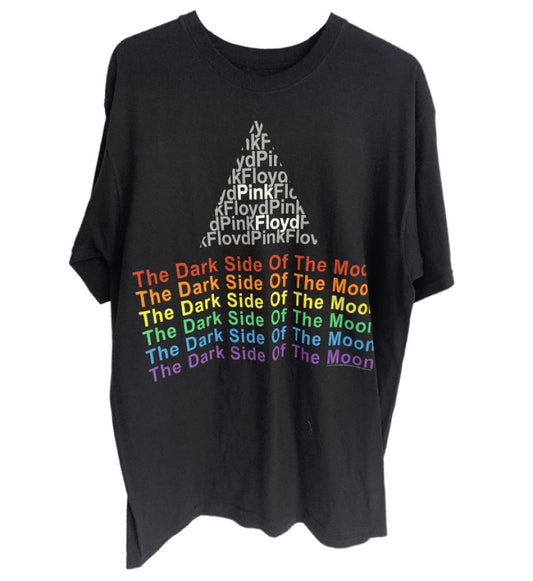 Pink Floyd - Dark Side Of The Moon Printed Front Men's Tee - Black