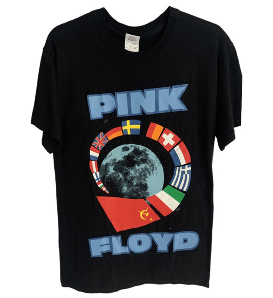 Pink Floyd - Flag Graphic Print Men's T-Shirt - Black