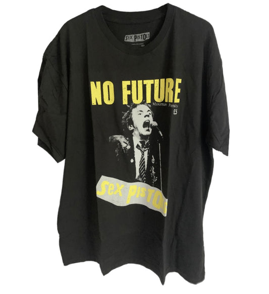 Sex Pistols No Future Graphic Print Men's T-Shirt Black