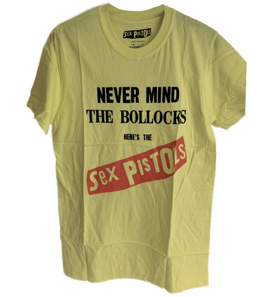 Never Mind - Sex Pistols - The Bollocks (Original) Print Men's T-Shirt - Yellow