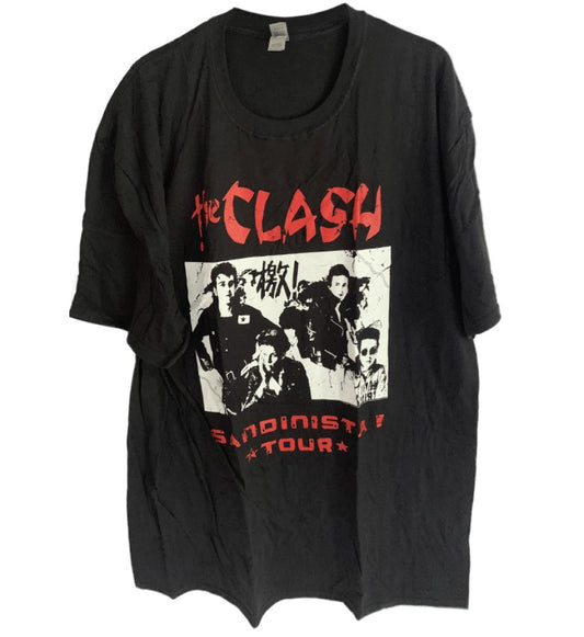 The Clash - Sandinista Tour Graphic Print Men's T-Shirt - Black
