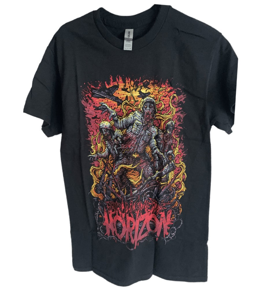 Bring Me The Horizon Black Star Front Print T-Shirt
