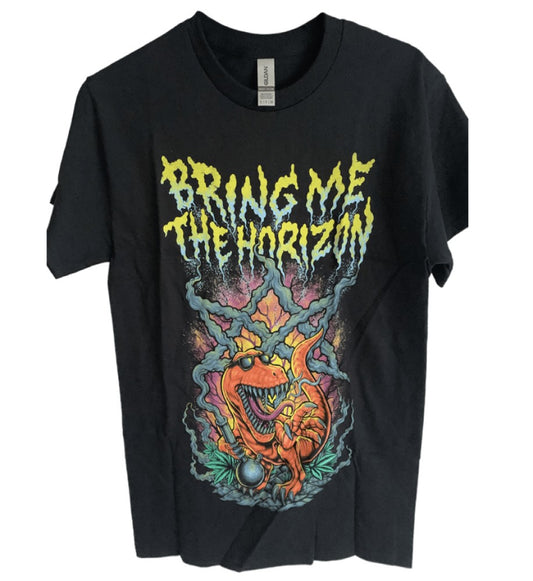 Bring Me The Horizon Smoking Dinosaur Men's T-Shirt Black