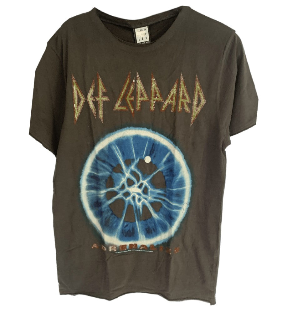 Def Leppard-7 Day Weekend Tour Adrenalize Men's T-Shirt - Charcoal Grey