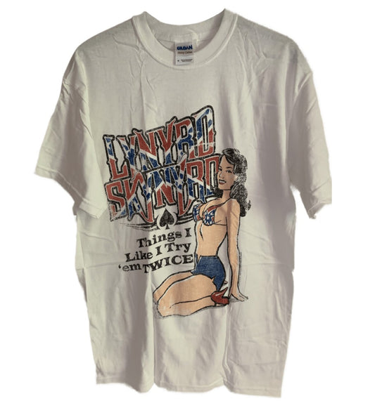 Lynyrd Skynyrd - Things I Like I Try Em Twice Men's T-Shirt - White