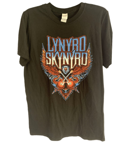 Lynyrd Skynyrd - Eagle And Guitar Logo Men's T-Shirt - Black