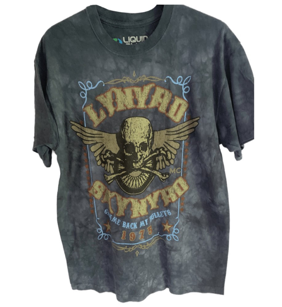 Lynyrd Skynyrd Gimme Back My Bullets Men's T-Shirt Navy Blue