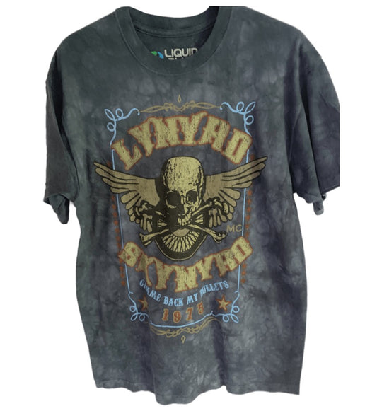 Lynyrd Skynyrd Gimme Back My Bullets Men's T-Shirt Navy Blue