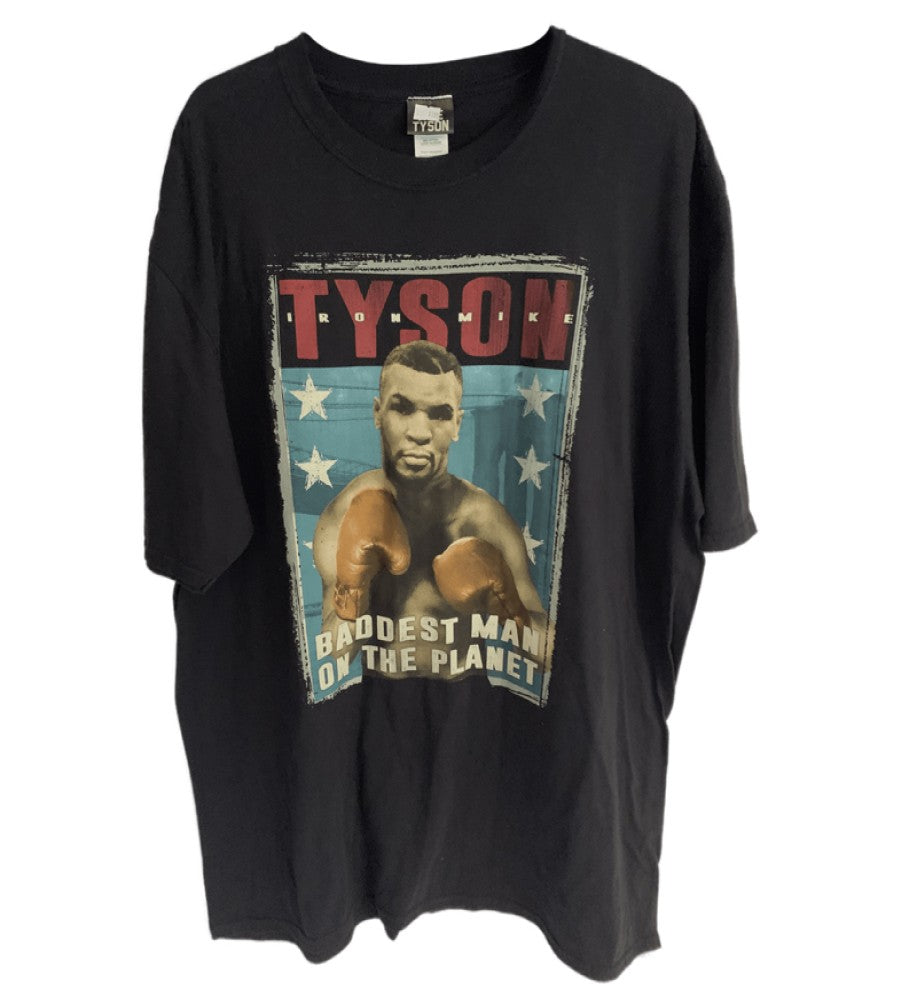 Mike Tyson - Baddest Man On The Planet Graphic Men's T-Shirt - Black