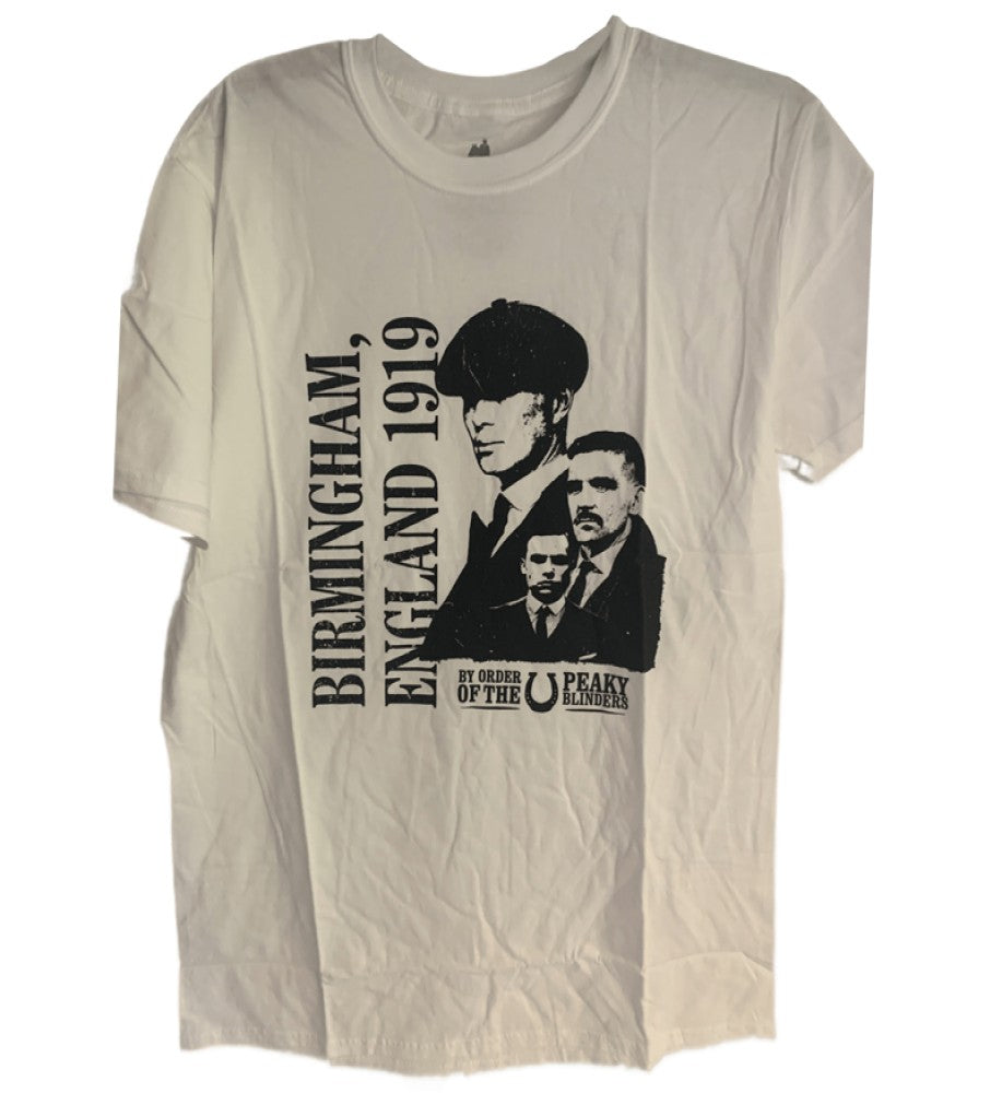 Peaky Blinders - Birmingham England 1919 Men's T-Shirt - White