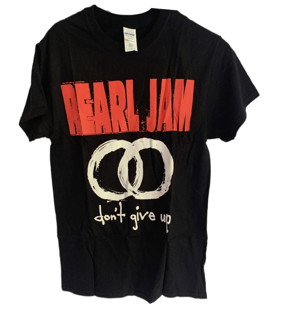 Pearl Jam - Classic Logo Don't Give Up Men's T-Shirt - Black