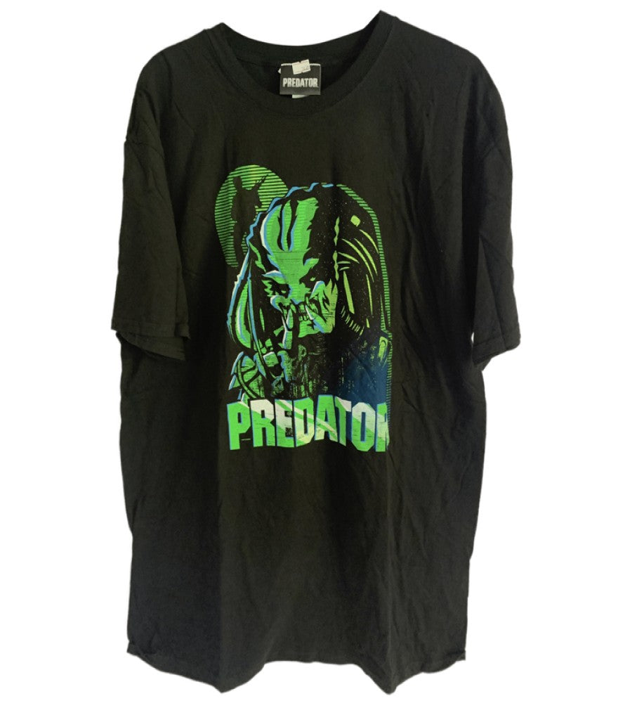 Predator - Green Graphic Designed Men's T-Shirt - Black