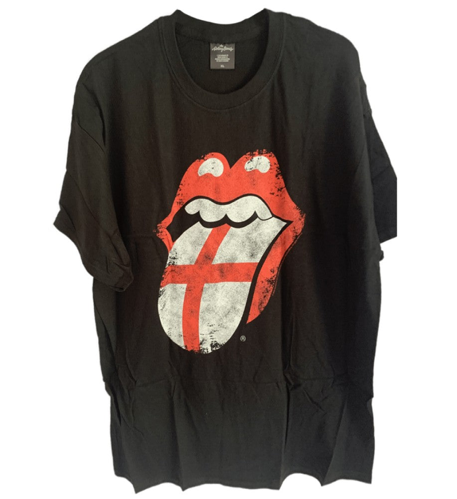 The Rolling Stones - England Tongue Men's T-Shirt - Black