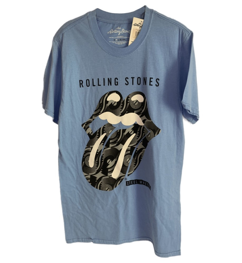 The Rolling Stones-Steel Wheels Men's T-Shirt - Blue