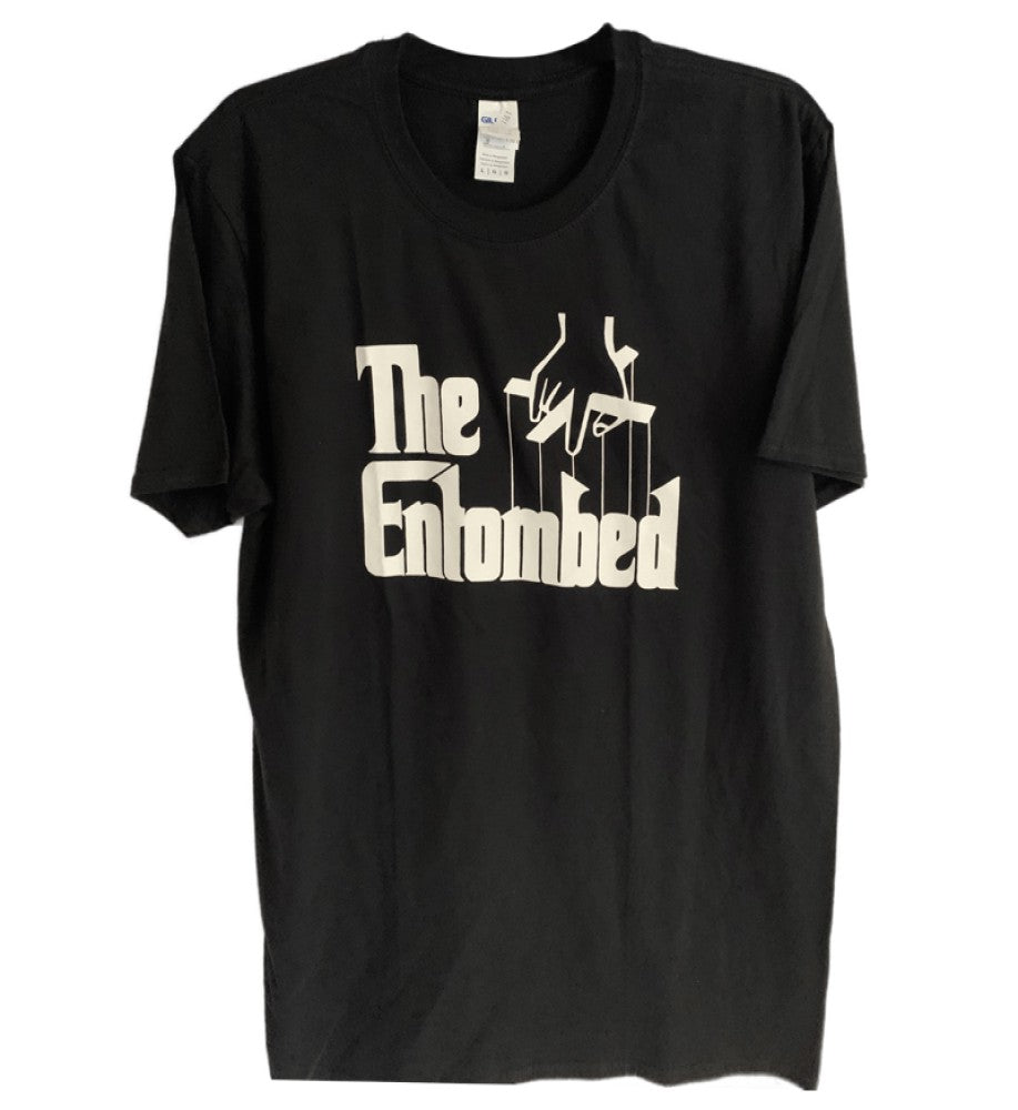 The Godfather - The Entombed White Logo Men's T-Shirt - Black