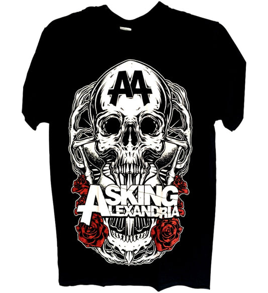 Asking Alexandria - Skull Printed Men's T-Shirt