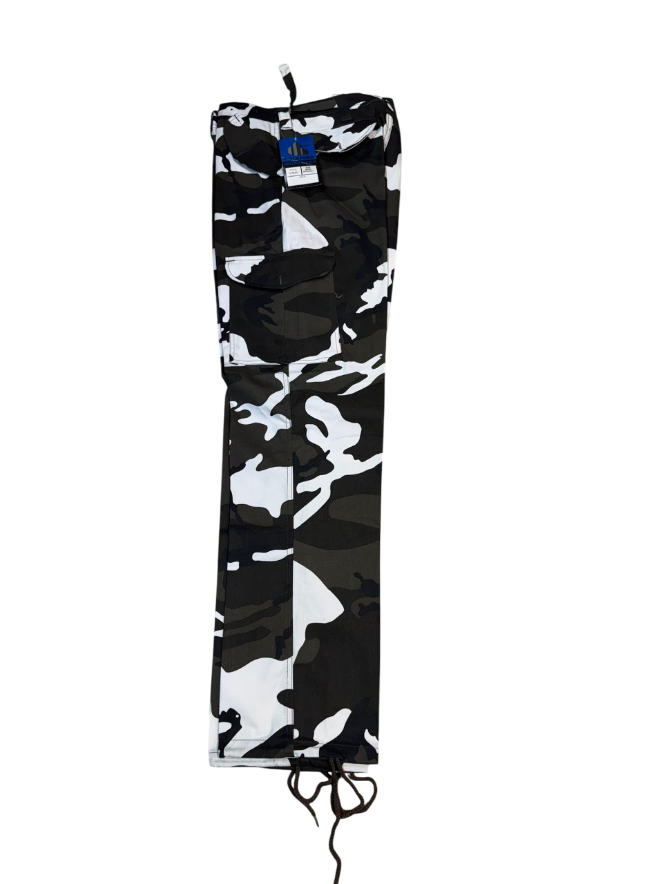 Camouflage Men's Trousers Black and White
