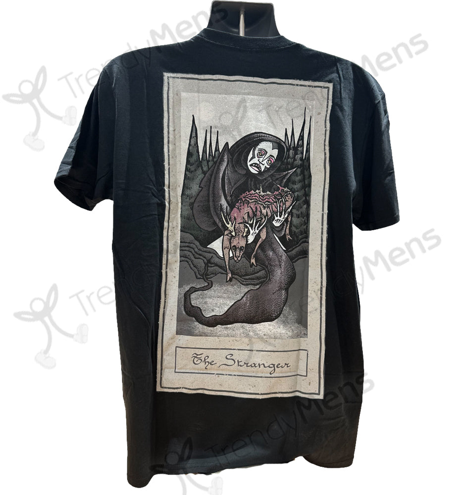 Creeper T-Shirt Death Card Print Black