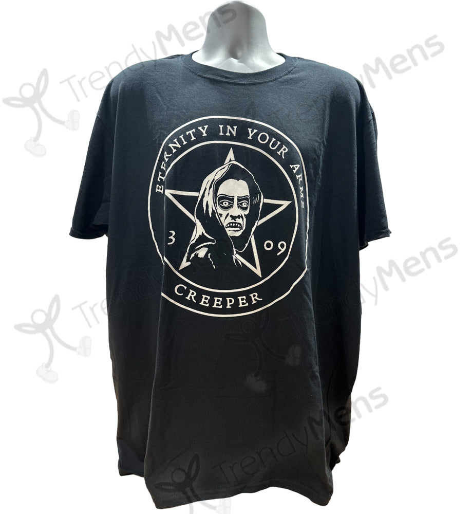 Creeper T-Shirt Eternity in Your Arms Print New Black