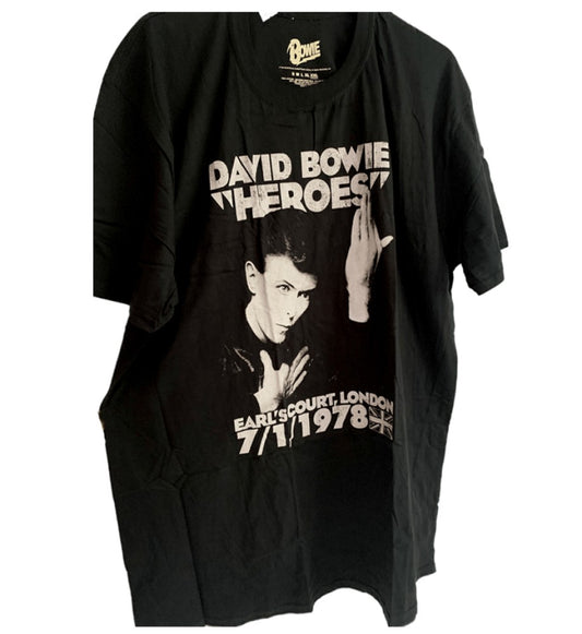 David Bowie - Heroes Earl's Court 1978 London Printed Men's T-Shirt