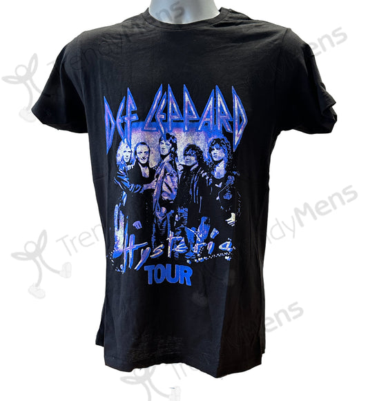 Def Leppard - Hysteria Tour Men's T-Shirt - Black