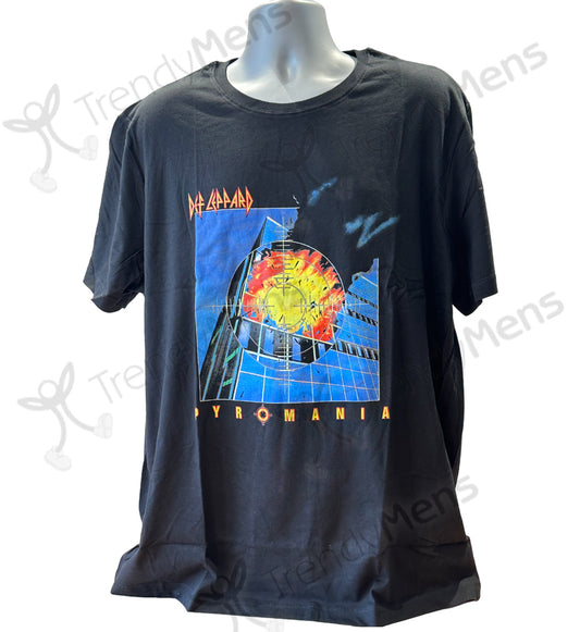 Def Leppard - Pyromania Men's T-Shirt - Black