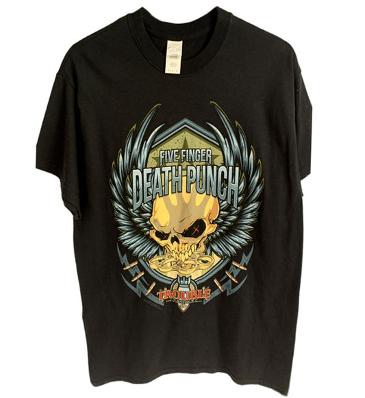 Five Finger Death Punch - Trouble Men's T-Shirt - Black