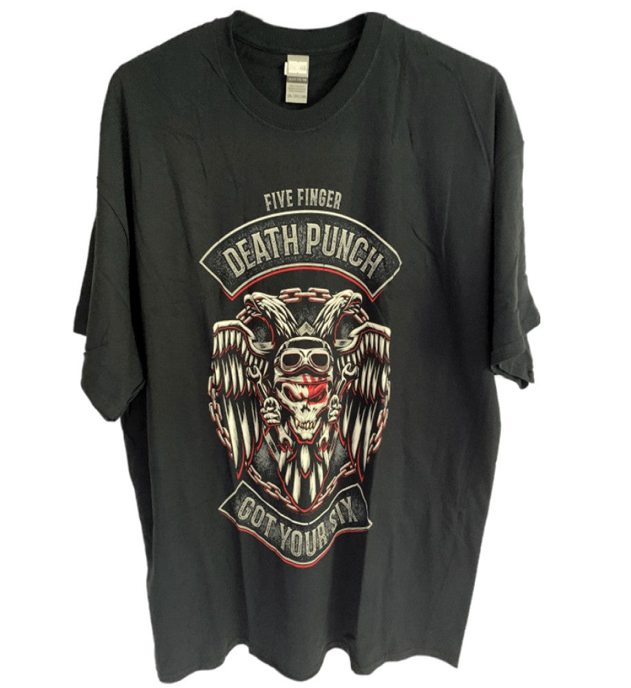 Five Finger Death Punch - Biker Badge Men's T-Shirt - Black