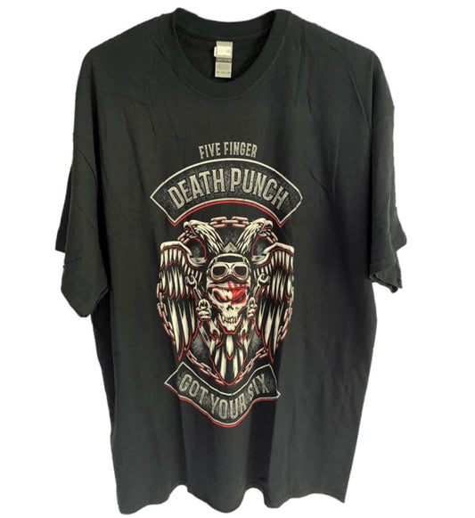 Five Finger Death Punch - Biker Badge Men's T-Shirt - Black