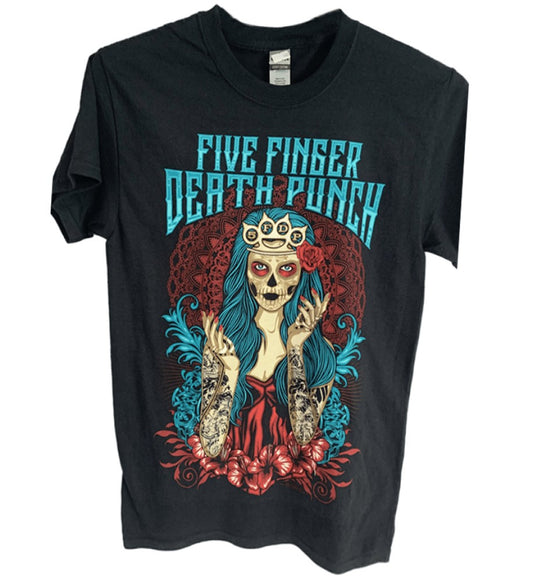 Five Finger Death Punch - Lady Muerta Men's T-Shirt - Black