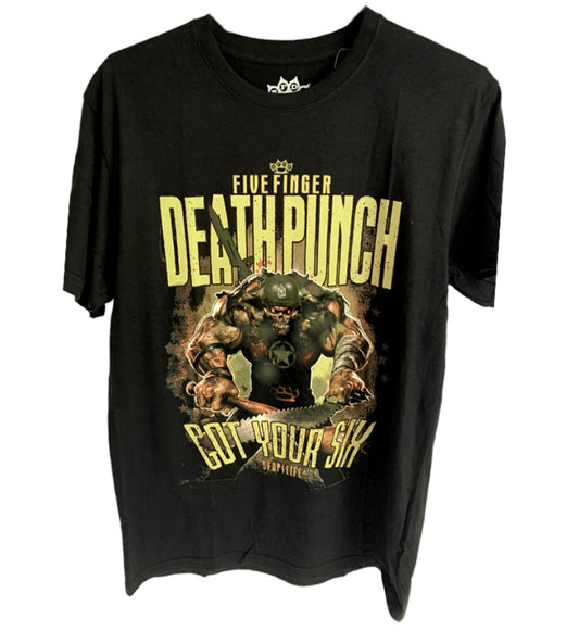 Five Finger Death Punch - SGT Major Graphic Print Men's T-Shirt - Black