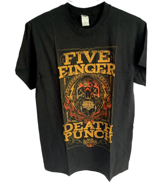 Five Finger Death Punch - Wanted Print Men's T-Shirt - Black