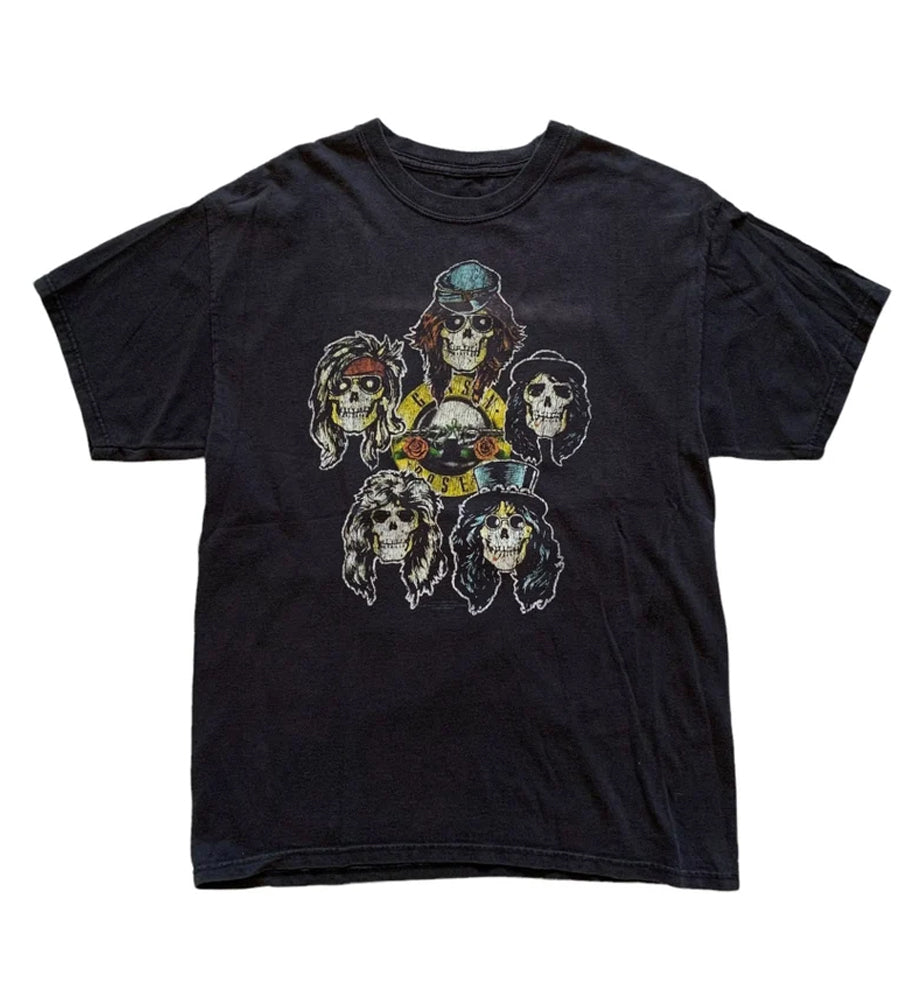 Guns N Roses - Vintage 1990s Skull Graphic Band Men's T-Shirt