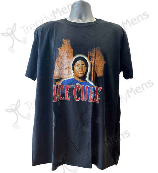 Ice Cube - Bootleg Graphic Print T-Shirt - Black