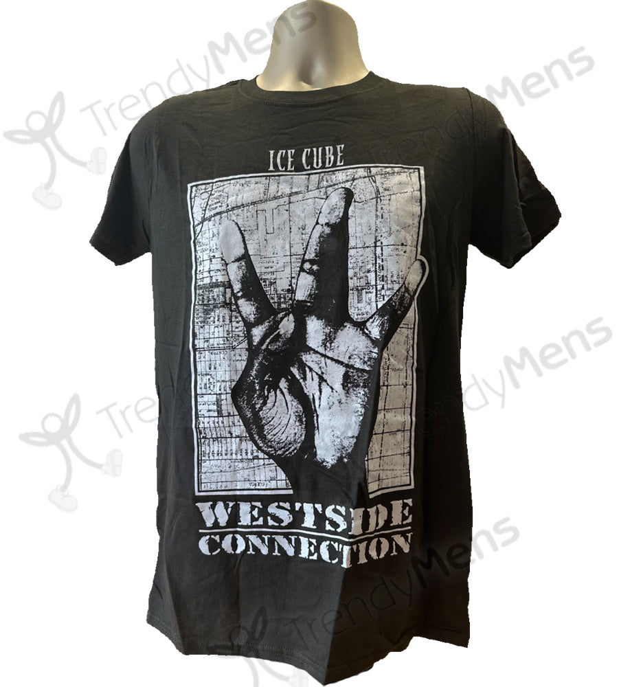 Ice Cube - Westside Connection Graphic Print T-Shirt - Black