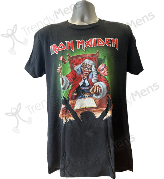 Iron Maiden - Deaf Sentence Print Short Sleeves T-Shirt