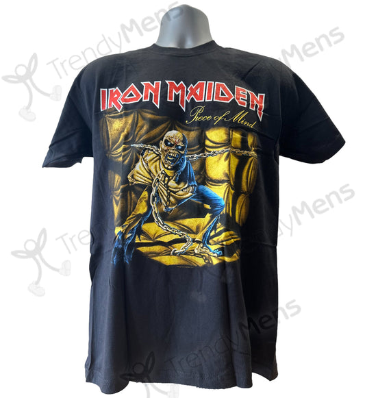 Iron Maiden - Piece of Mind Print Short Sleeves T-Shirt