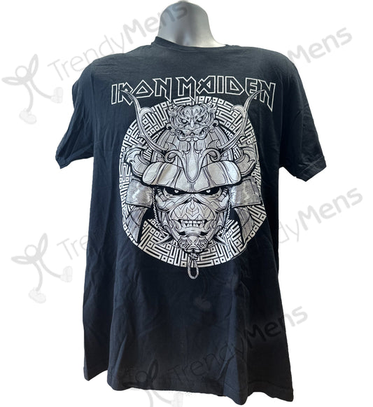 Iron Maiden - Samurai Graphic White Short Sleeves T-Shirt