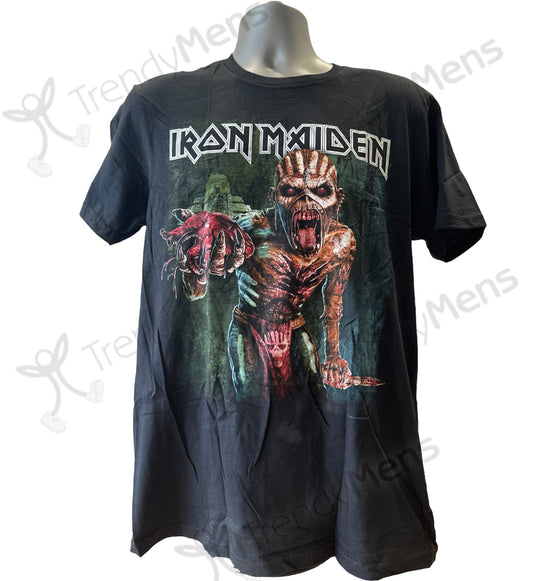 Iron Maiden - The Book of Souls European Tour Both Side Print T-Shirt