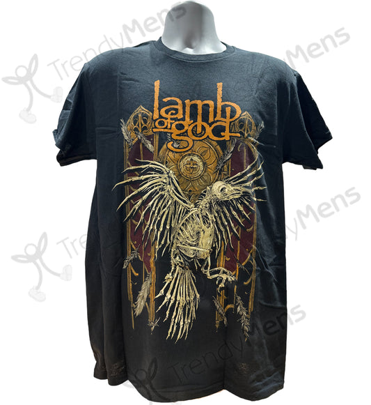 Lamb of God Crow Graphic Print T-Shirt