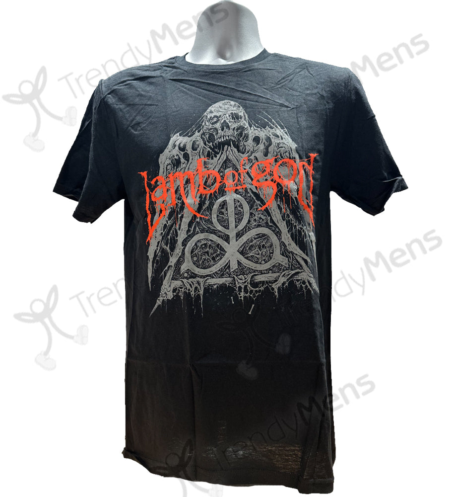 Lamb Of God Skull Pyramid Graphic Print T-Shirt