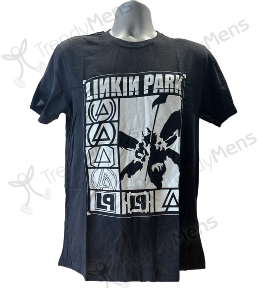 Linkin Park Logos Rectangle Men's T-Shirt - Black