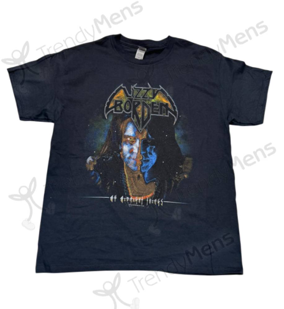 Lizzy Borden My Midnight Things Print T-Shirt in Black