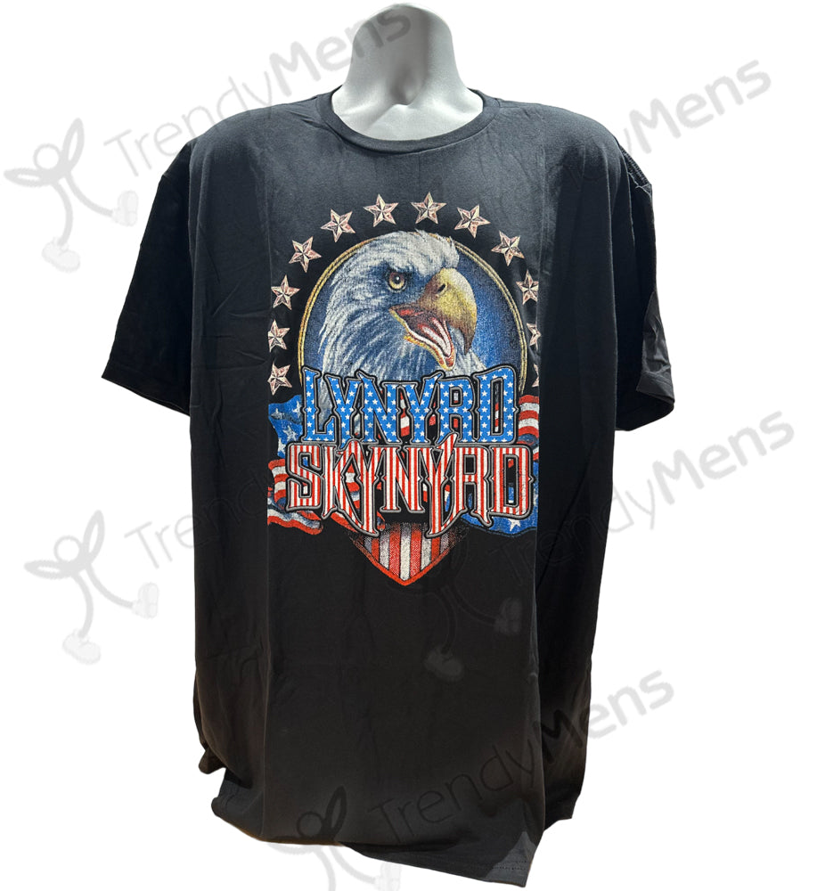 Lynyrd Skynyrd - Eagle Graphic Print T-Shirt - Black