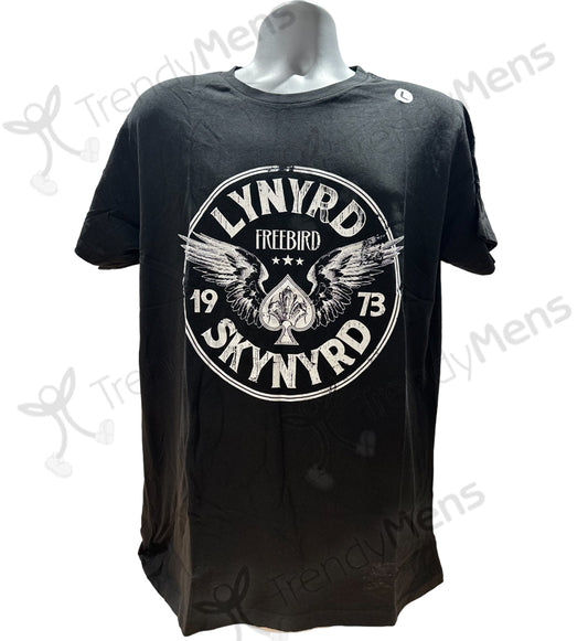 Lynyrd Skynyrd Free Bird 1973 Wings Men's T-Shirt - Black