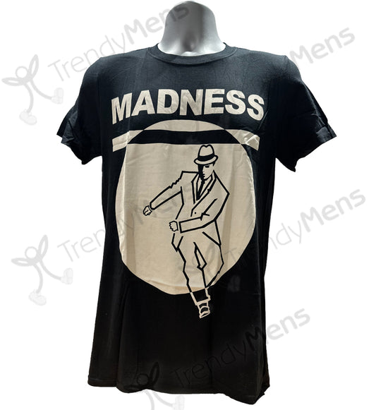Madness - Dancing Man Graphic Print T-Shirt - Black