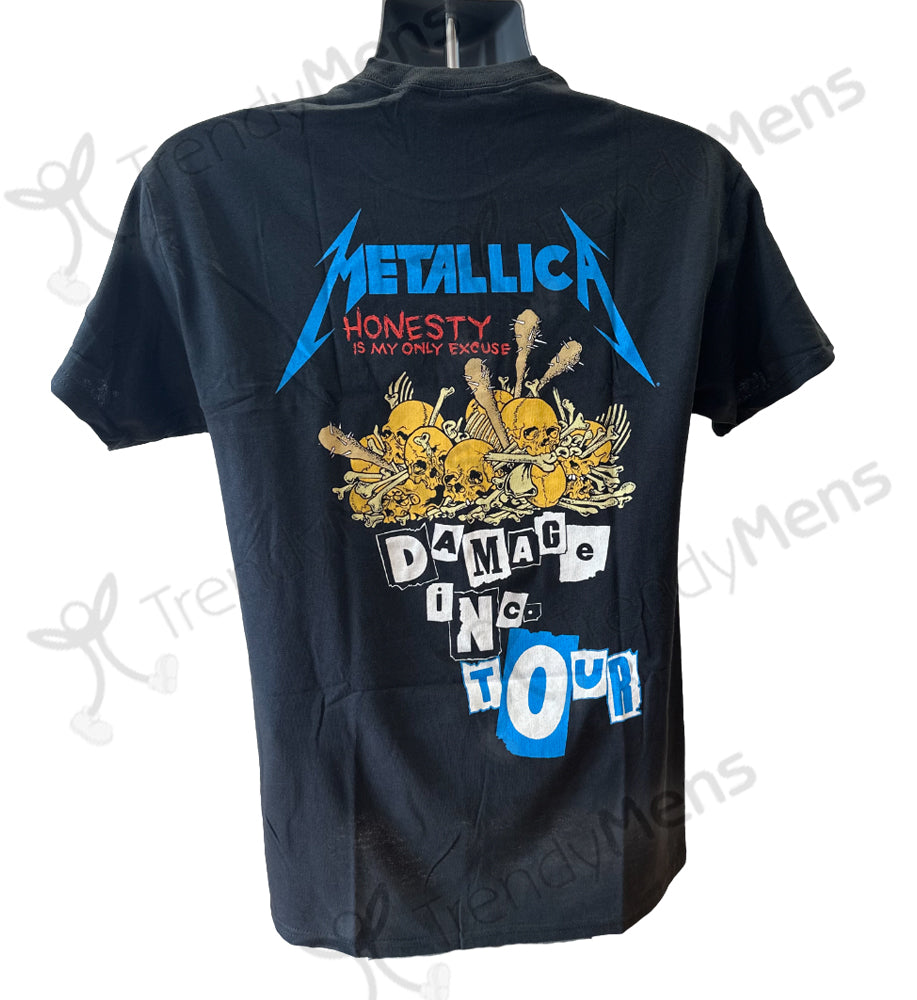 Metallica New Damage Inc Tour Print Men's T-Shirt